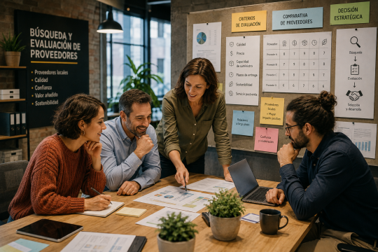 Búsqueda y evaluación de proveedores
